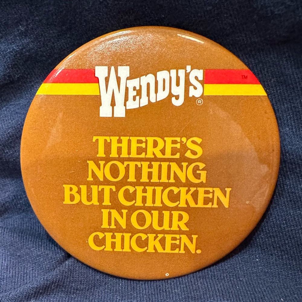 Vintage Wendy’s Button